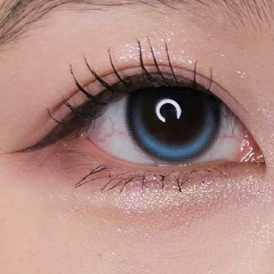 【散光】Lenbling Eye Only 1 Month Yuriel Shine Blue 每月抛棄散光彩妝隱形眼鏡